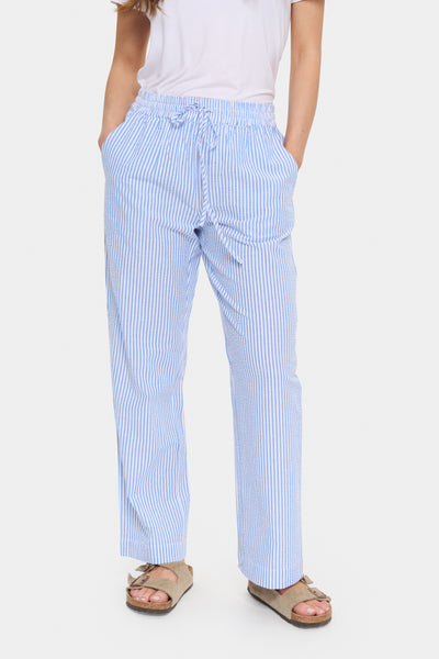 ElmikoSZ Pants Chambray Blue White Stripe - 30513288 Thumbnail
