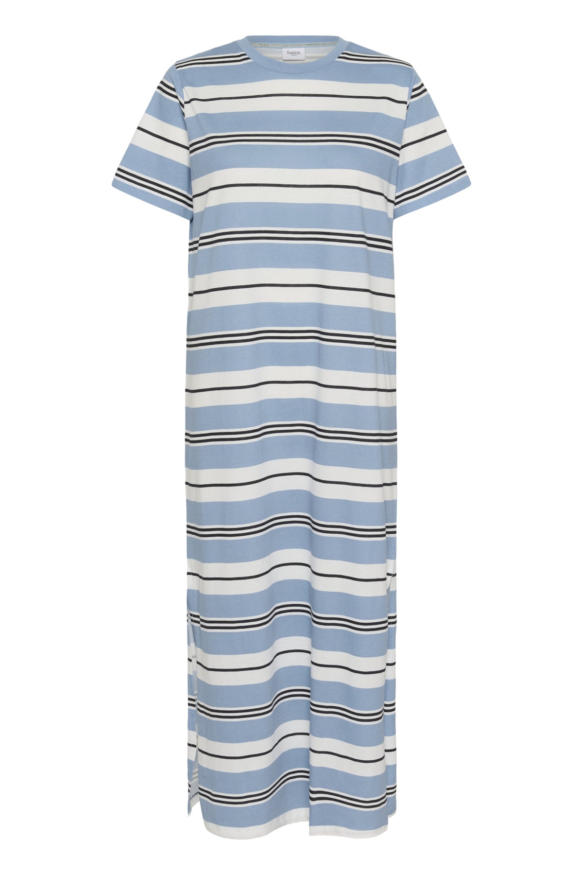 FariaSZ T-Shirt Dress Allure Ice Black Stripe - 30513436