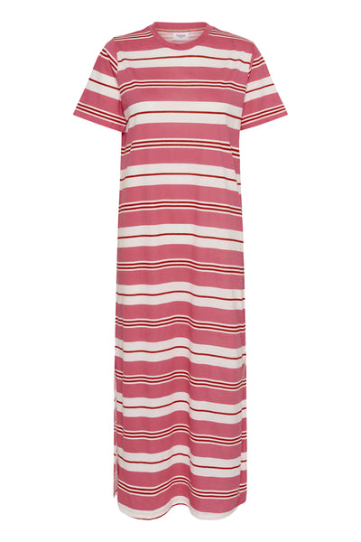 FariaSZ T-Shirt Dress Pink Ice Red Stripe - 30513436 Thumbnail