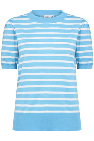 MilaSZ SS Striped Pullover Ethereal Blue Ice Stripe - 30513768