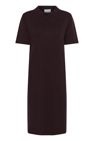 MilaSZ Polo SS Dress Chocolate Plum - 30514319