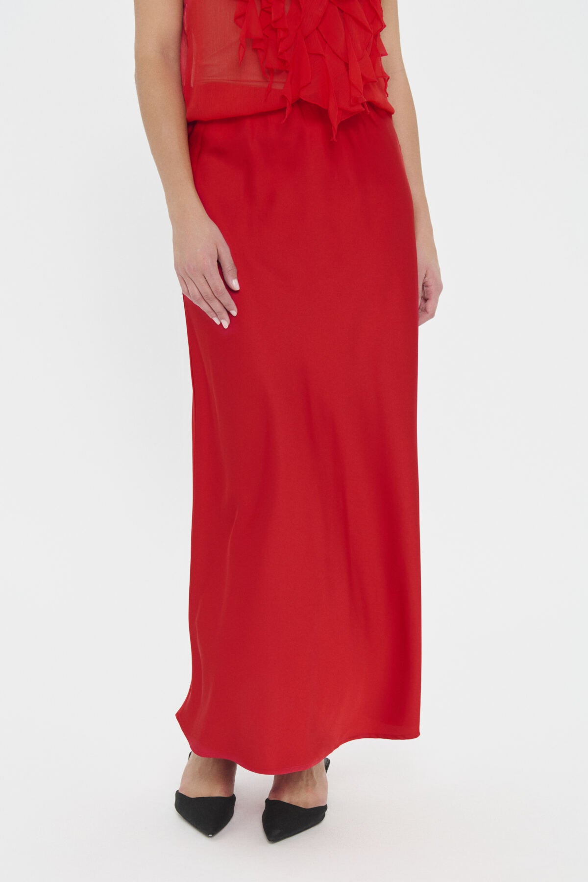 LodisaSZ Maxi Skirt 30514434 Chinese Red