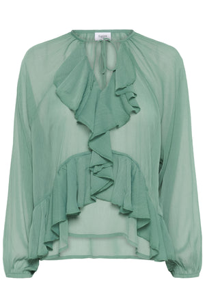 JacelynSZ Blouse 30514487 Sagebrush Green