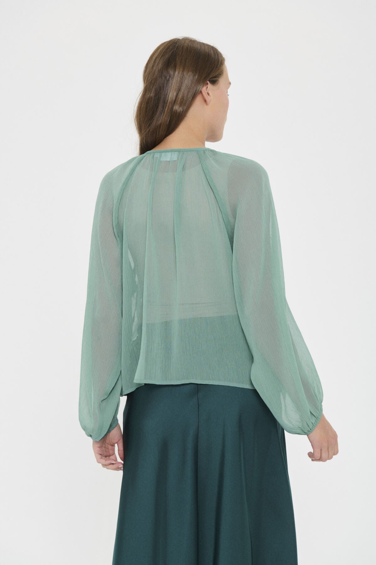 JacelynSZ Blouse 30514487 Sagebrush Green