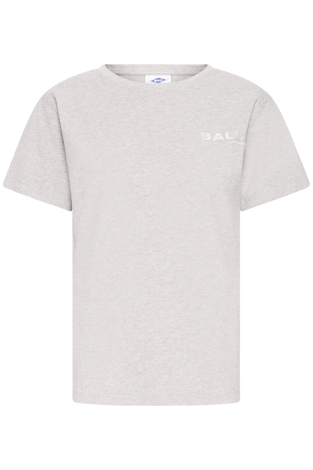 BASIMONA Tshirt MEDIUM GRAY MELANGE - 90000593 - 50405380