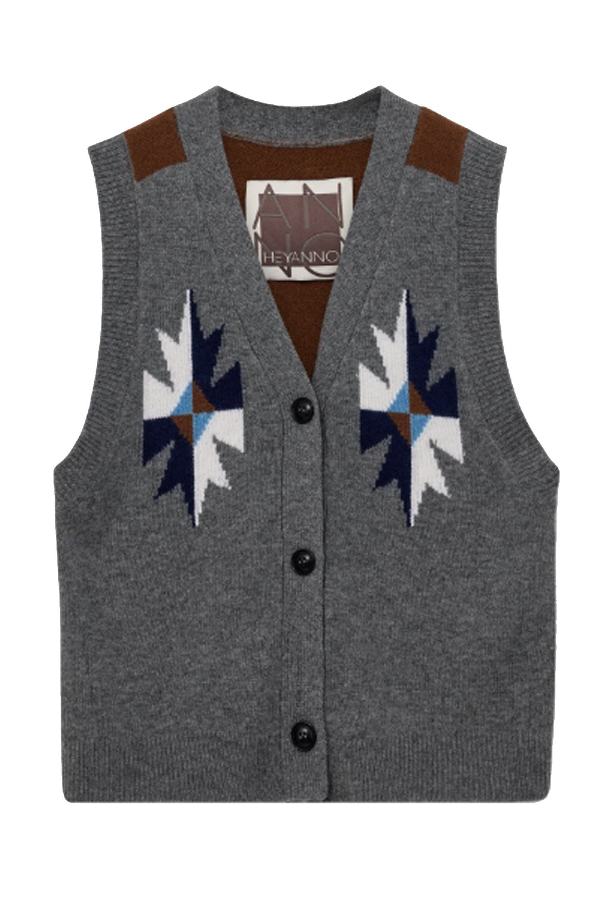 800199 MMHVICTORY KNIT WAISTCO 11 Grey Melange - 800199 MMHVICTORY KNIT WAISTCOAT