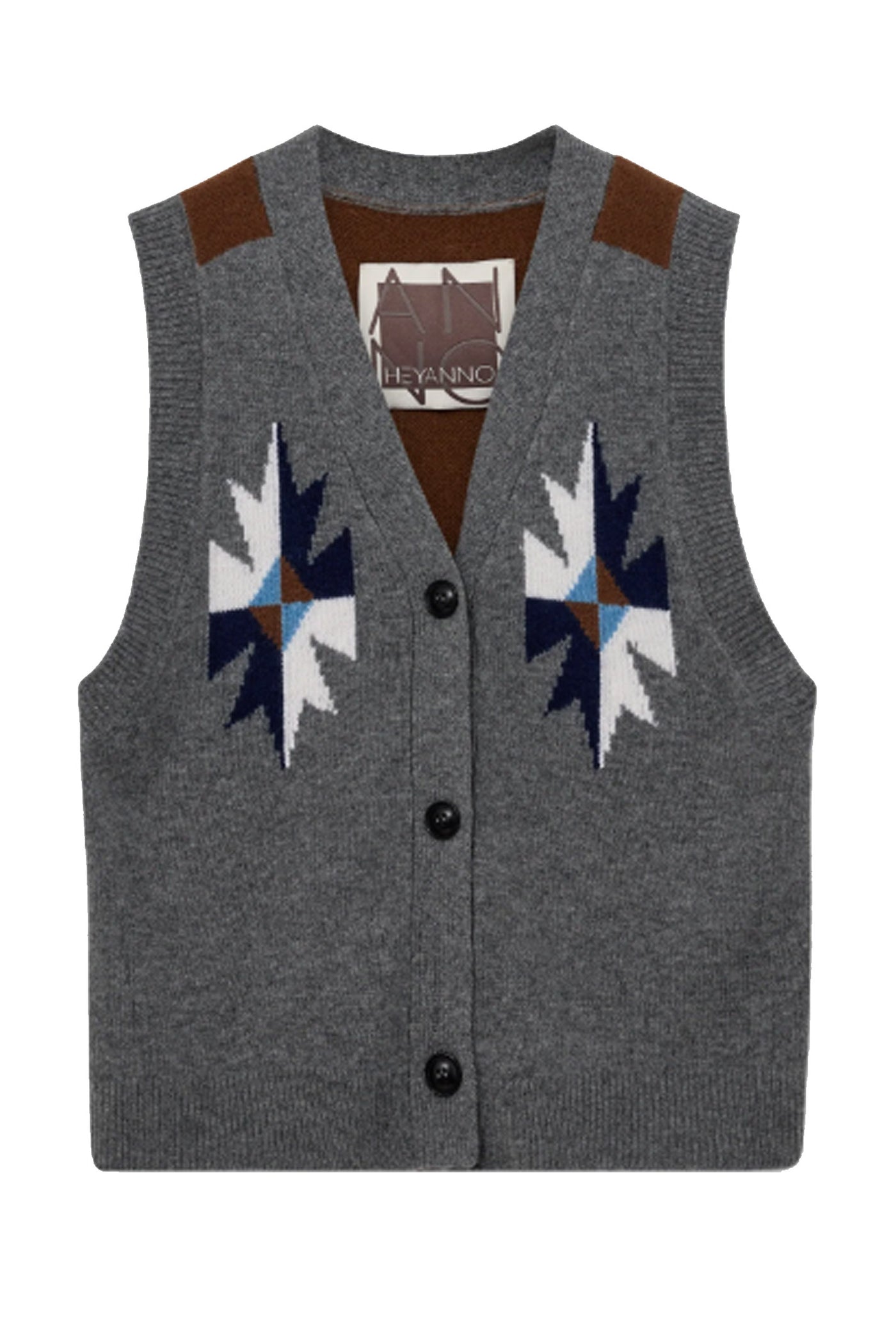 800199 MMHVICTORY KNIT WAISTCO 11 Grey Melange - 800199 MMHVICTORY KNIT WAISTCOAT