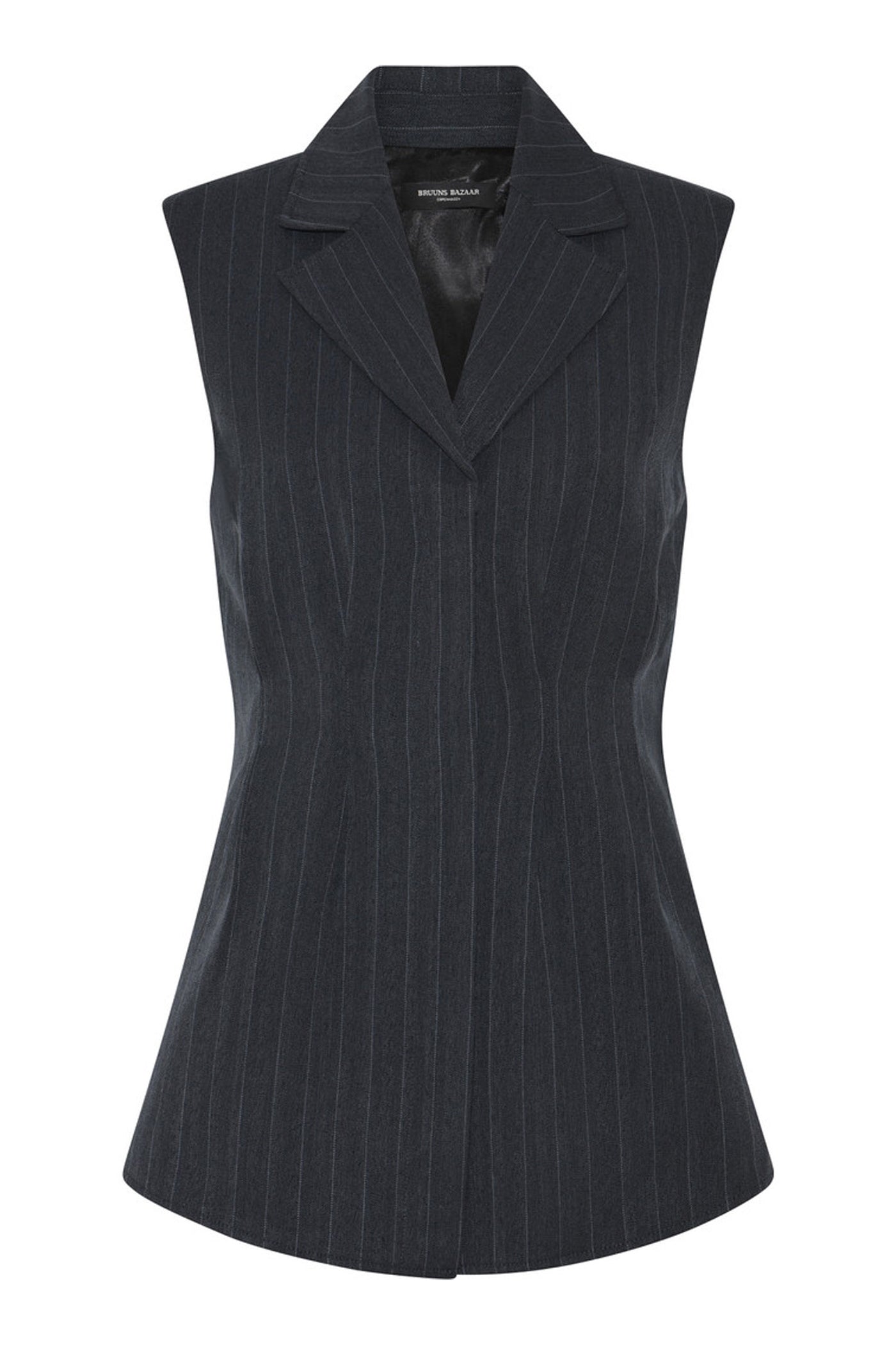 ApricotBBUrwa waistcoat Herringbone blue pin stripe - BBW4414