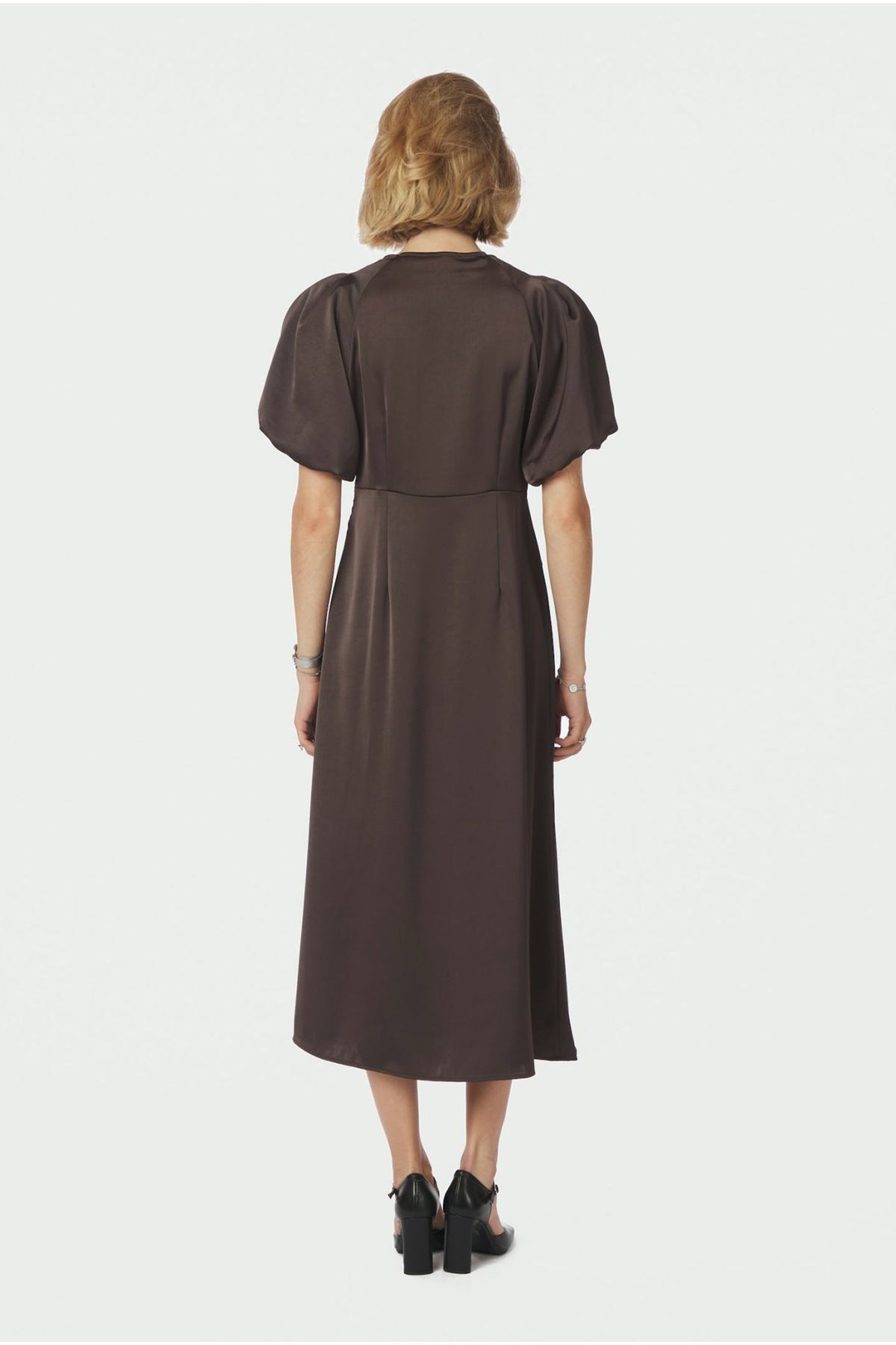 ILLANA HEAVY SATEEN Dark brown - 162521