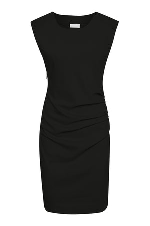 India Round-Neck Dress Black deep - 501002