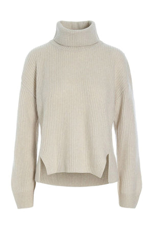 Kebukai rullekrave sweater IVORY - 257-1077-5455