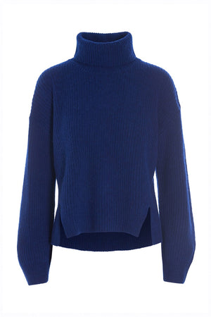 Kebukai rullekrave sweater Twilight Blue - 257-1077-5455
