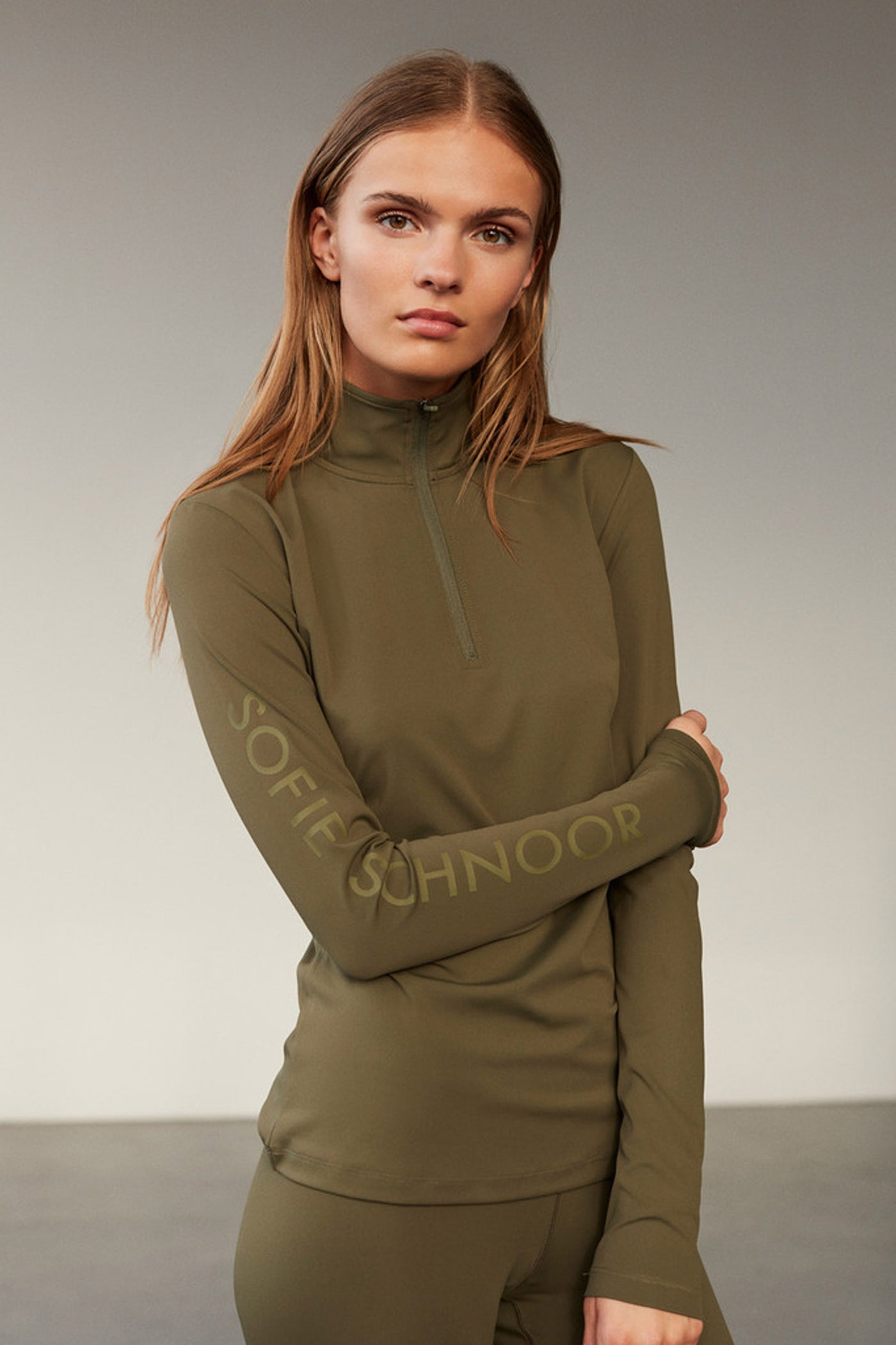 MALLORYSW T-SHIRT LONG SLEEVE Army Green - SNOS411