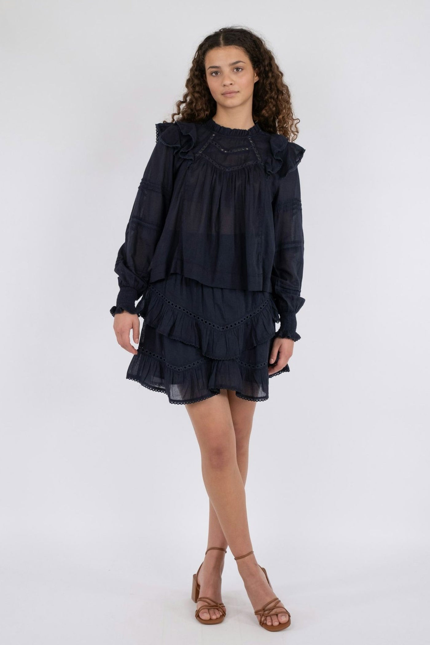 Ricki S Voile Navy - 161844