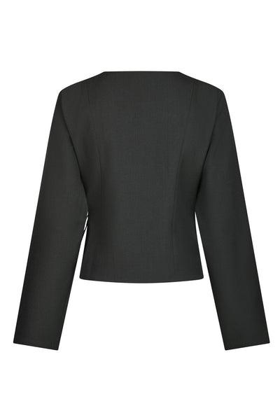 Simmi Eyelet Blouse Eyelet dif DARK GREY - 166960 Thumbnail