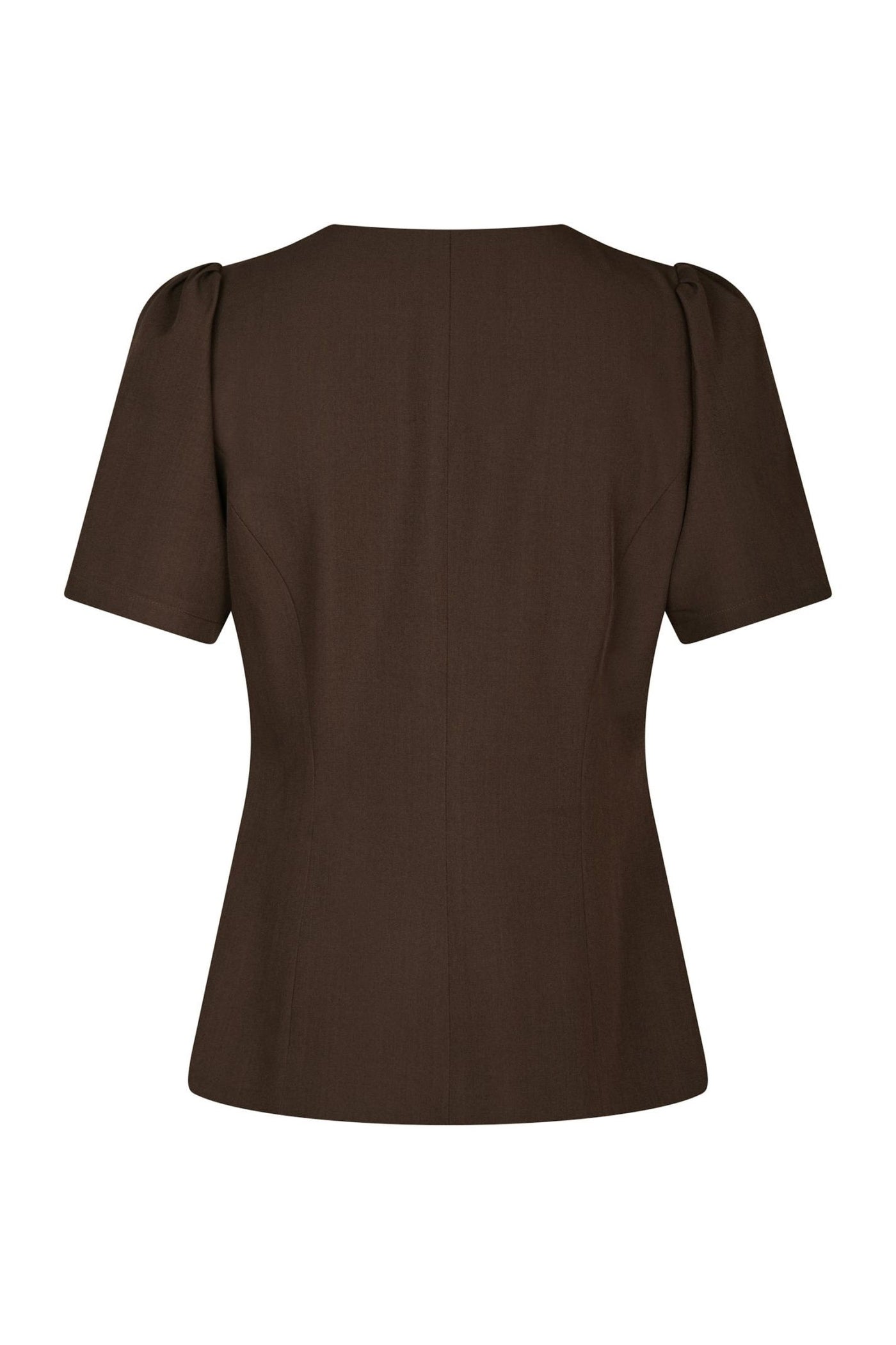 Jules Structure Blouse Dark brown - 165065