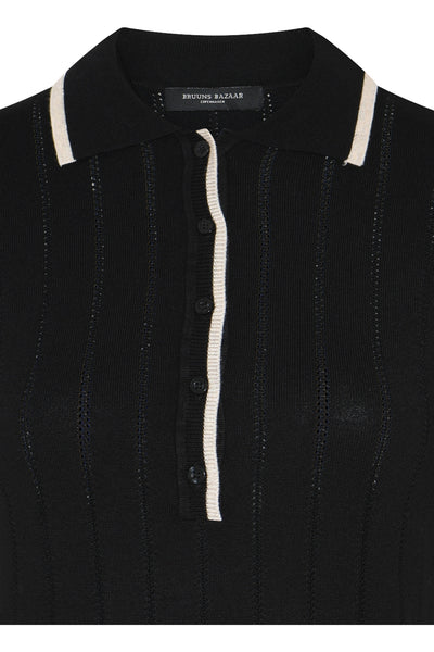 Anemonebbvalnenzia Knit Polo Black - BBW5020 Thumbnail