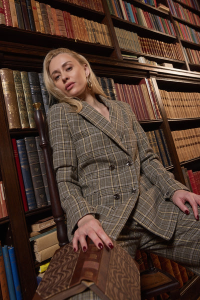 DaisieBBLindi blazer Green Check - BBW5171 Thumbnail