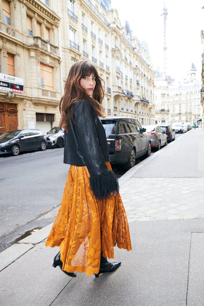 Collinsll Midi Skirt RUST - 26493-2035 Thumbnail
