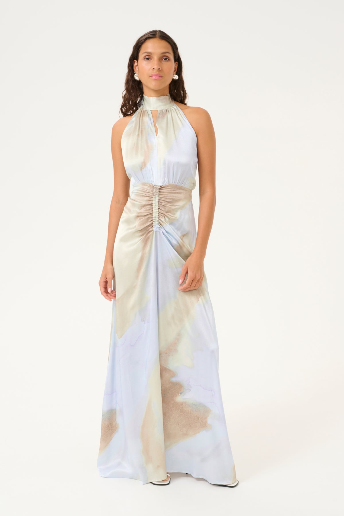 OlgaKB Long Dress Olga print Heather - 10104937