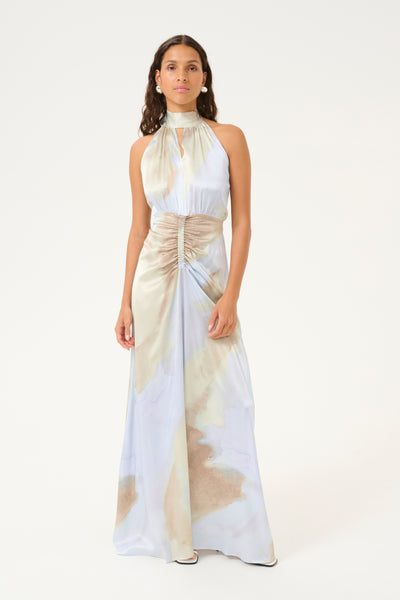 OlgaKB Long Dress Olga print Heather - 10104937 Thumbnail