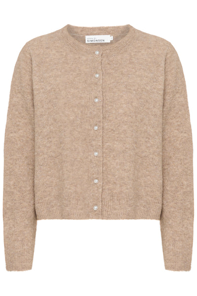 KBNoabelle Plain Cardigan WALNUT - 10105345 Thumbnail