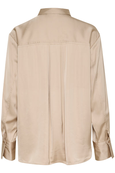 KBThorun Shirt Simply Taupe - 10105417 Thumbnail