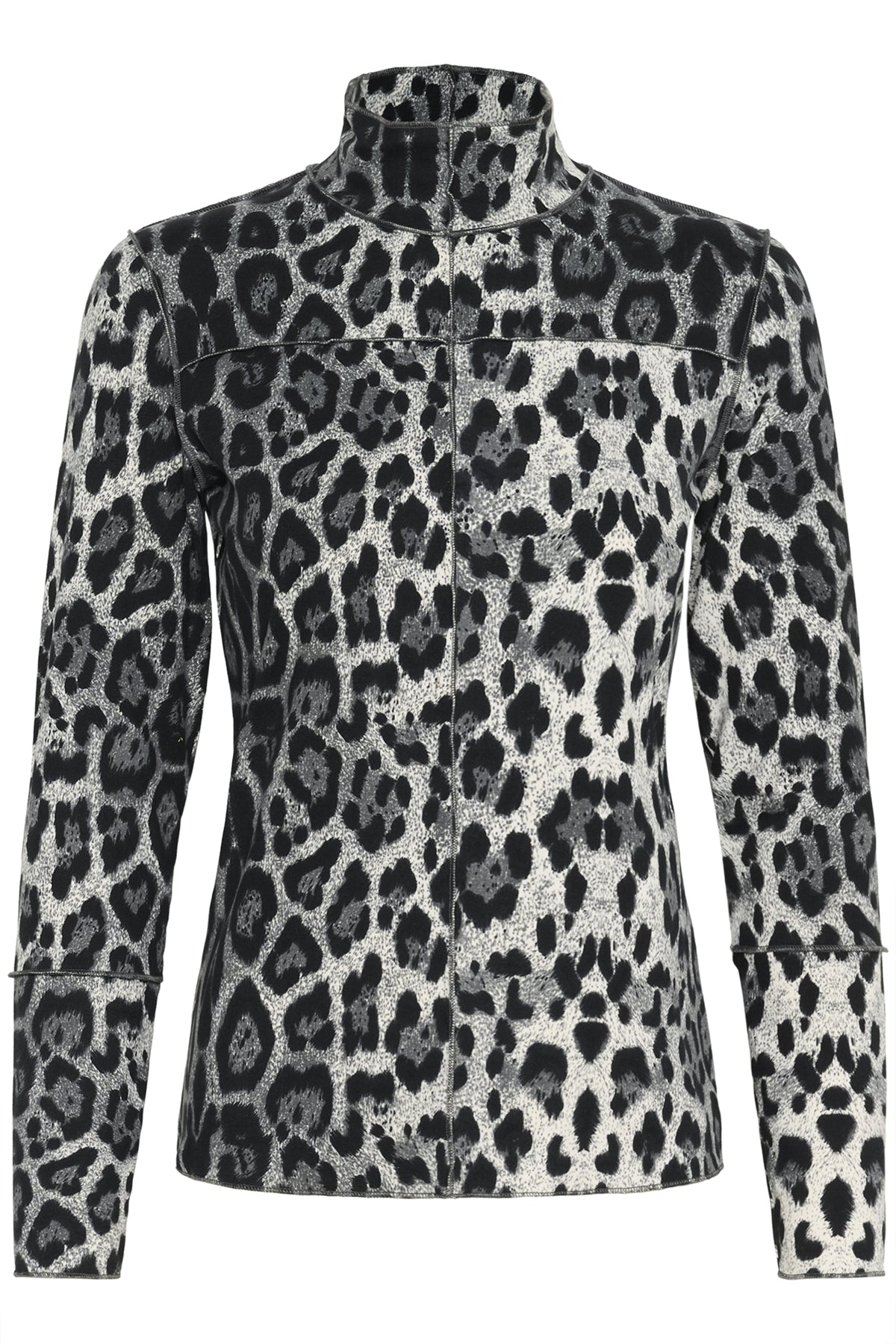 KBPavie Kiri Blouse Animal Grey Print - 10105472