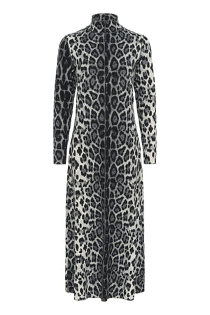 KBPavie Kiri Dress Animal Grey Print - 10105473