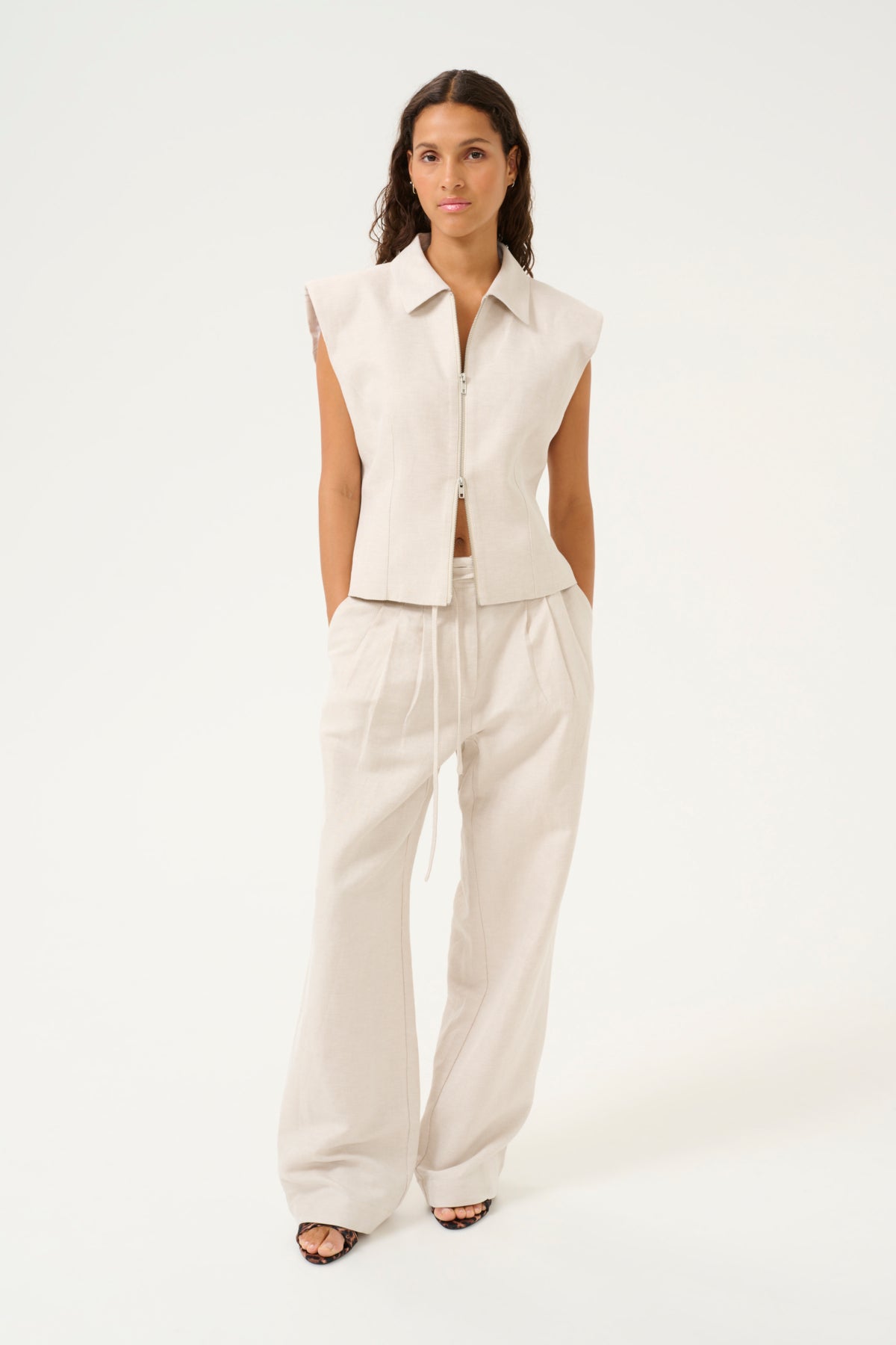 KBVia Ro Pants Natural Melange