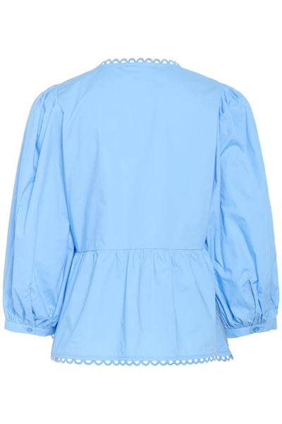 KBAnnabelle Nette Blouse DELLA ROBBIA BLUE - 10105537 Thumbnail