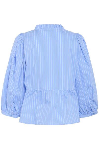 KBAmy Nette Blouse Della Robbia Blue Stripe - 10105538 Thumbnail