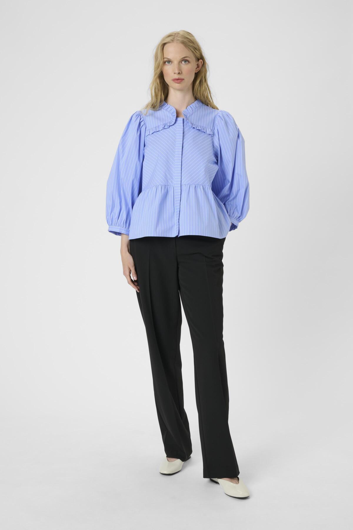 KBAmy Nette Blouse Della Robbia Blue Stripe - 10105538