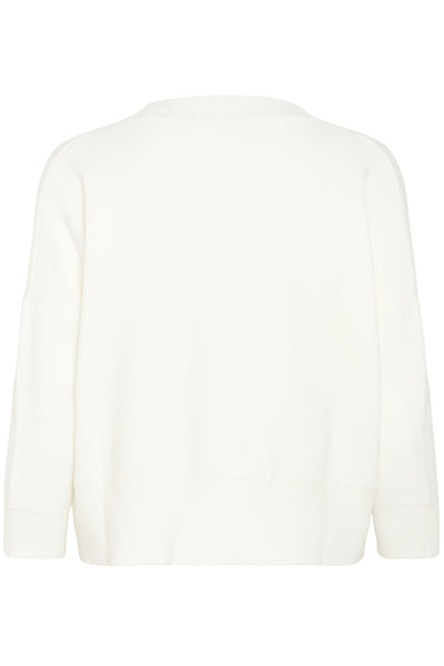 KBAntonella V-Neck Cardigan Egret - 10105544 Thumbnail