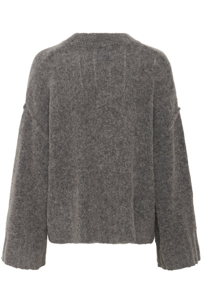 KBBlake Lara Oneck Dark Gray Melange - 10105592 Thumbnail