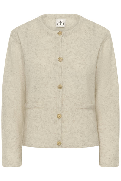 KBZelda Round neck Cardigan Egret - 10105602 Thumbnail