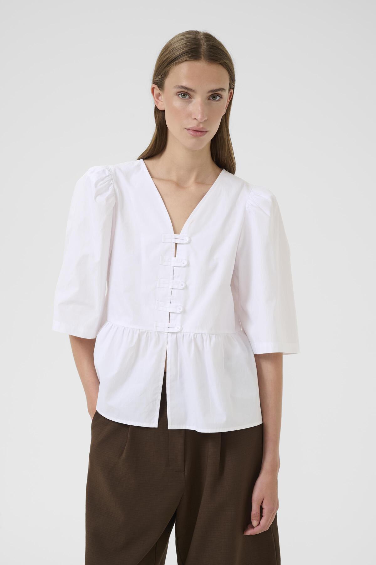 KBBrianna Blouse Bright White - 10105629
