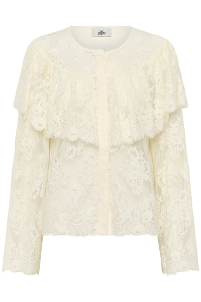 KBBridget Blouse Egret - 10105640 Thumbnail