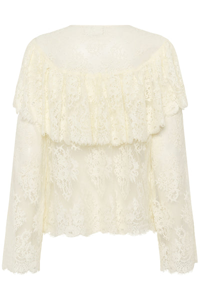 KBBridget Blouse Egret - 10105640 Thumbnail