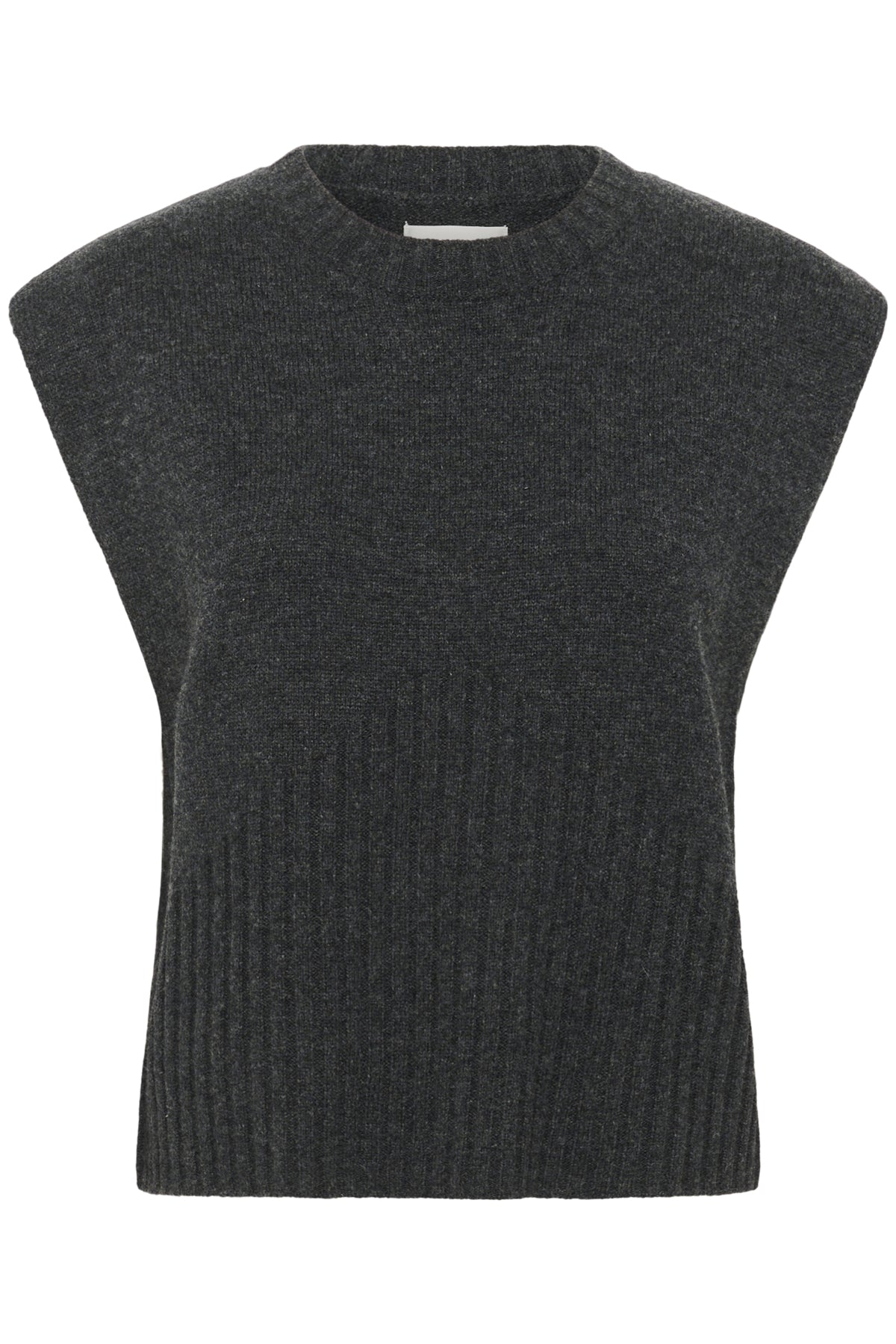 KBBerenice Waistcoat Dark Gray Melange - 10105676