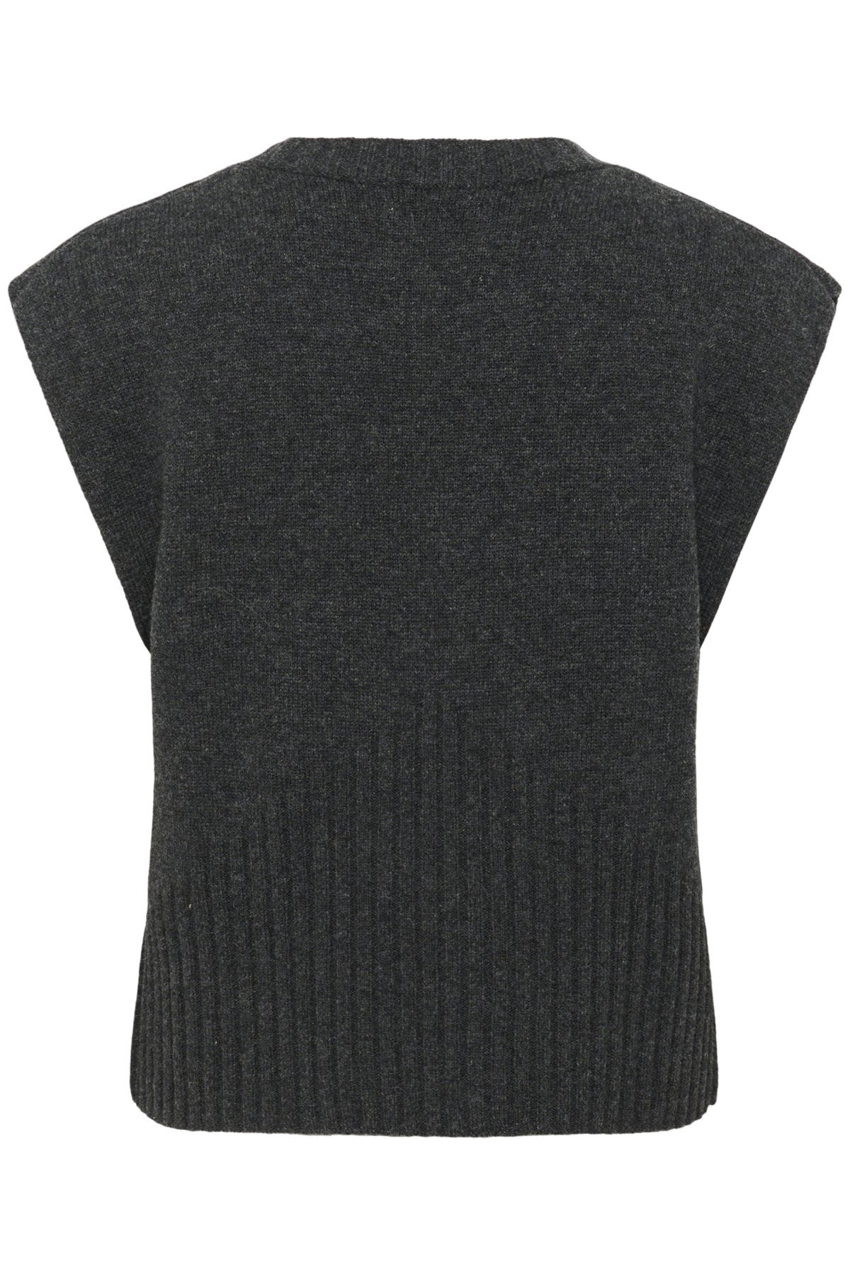 KBBerenice Waistcoat Dark Gray Melange - 10105676