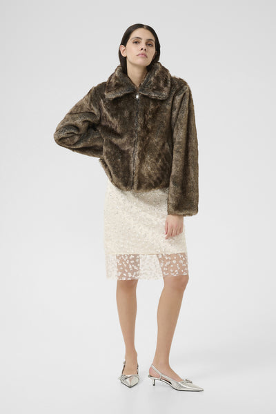 KBCarol Fur Jacket Falcon - 181304 - 10105713 Thumbnail