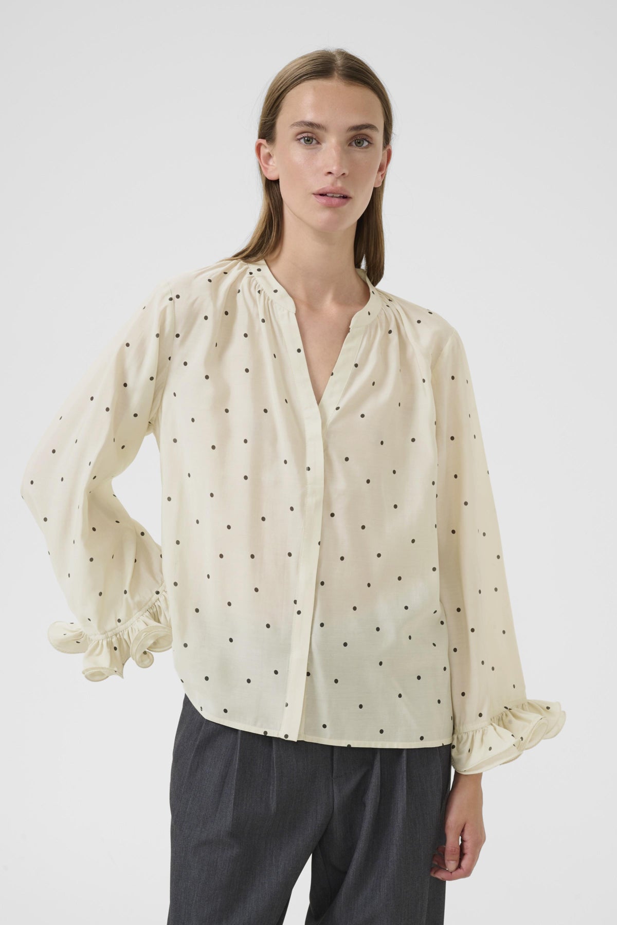 KBCaroline Blouse Caroline Print Egret - 108863 - 10105719