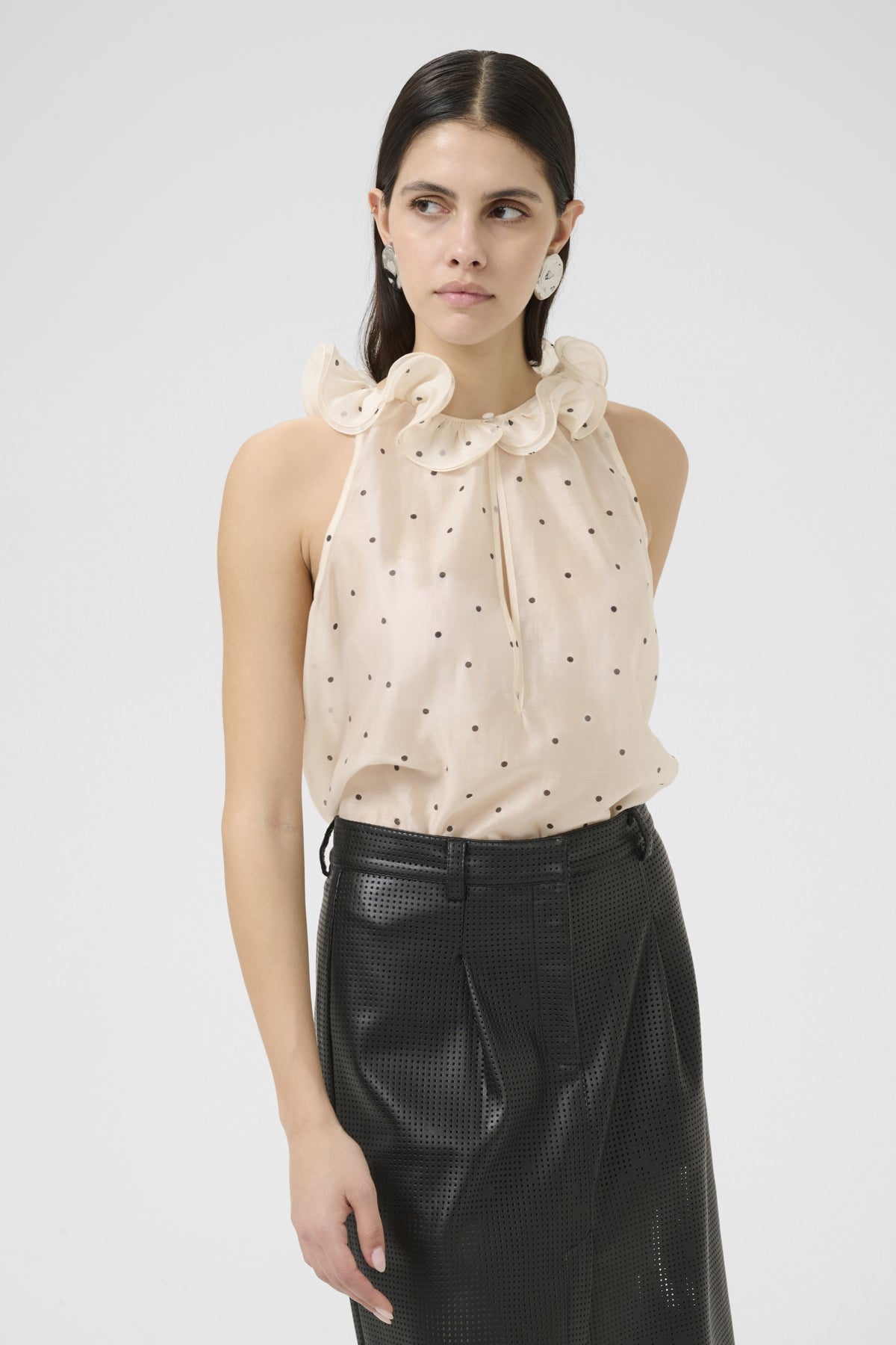 KBCaroline Top Caroline Print Egret - 108863 - 10105720