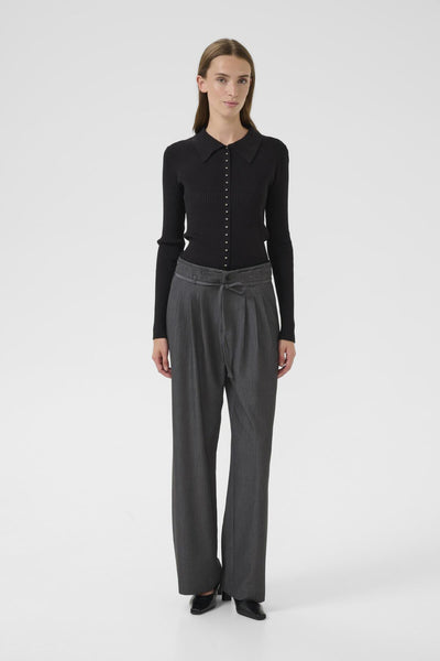 KBRo Solid Pants Dark Gray Melange - 103422 - 10105736 Thumbnail