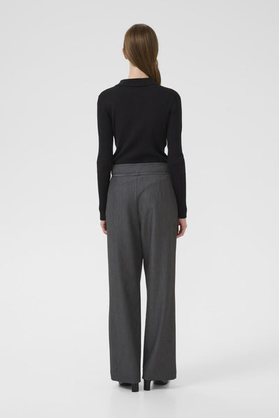KBRo Solid Pants Dark Gray Melange - 103422 - 10105736 Thumbnail