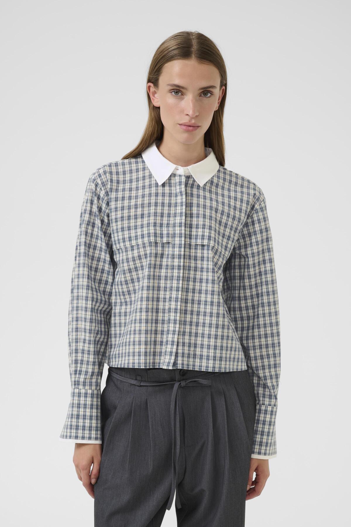 KBCapri Shirt Capri Check Blue - 108890 - 10105739