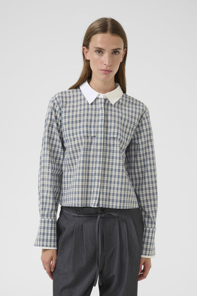 KBCapri Shirt Capri Check Blue - 108890 - 10105739 Thumbnail