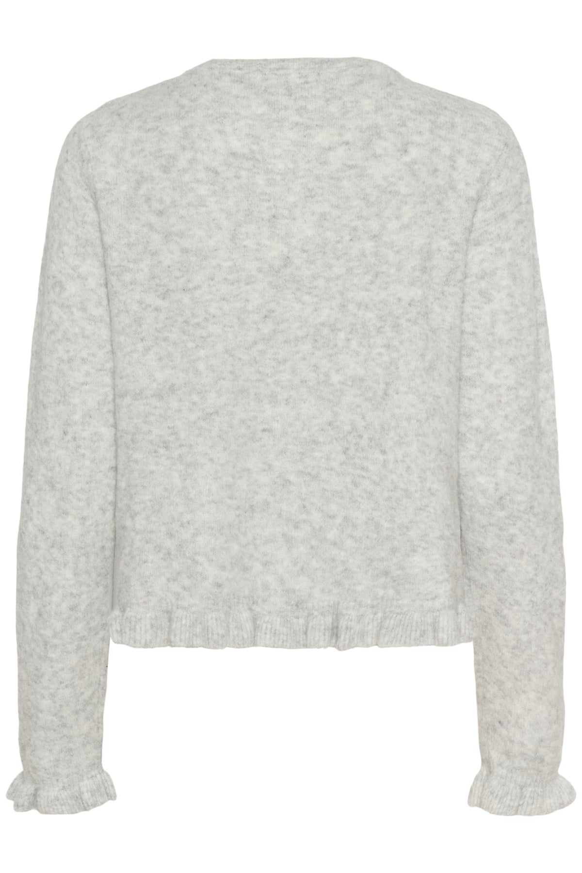 KBNoabelle Frill Cardigan Opal Gray Melange - 1638011 - 10105751