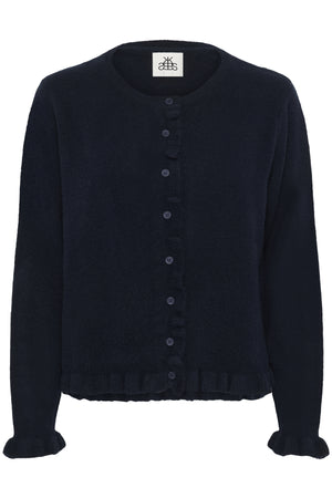 KBNoabelle Frill Cardigan Inkwell - 194016 - 10105751
